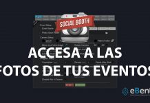 ¿Dónde se guardan las fotos de los eventos en SocialBooth?