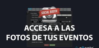 ¿Dónde se guardan las fotos de los eventos en SocialBooth?